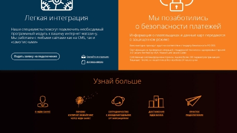Разработка промо-сайта для МДМ Банка